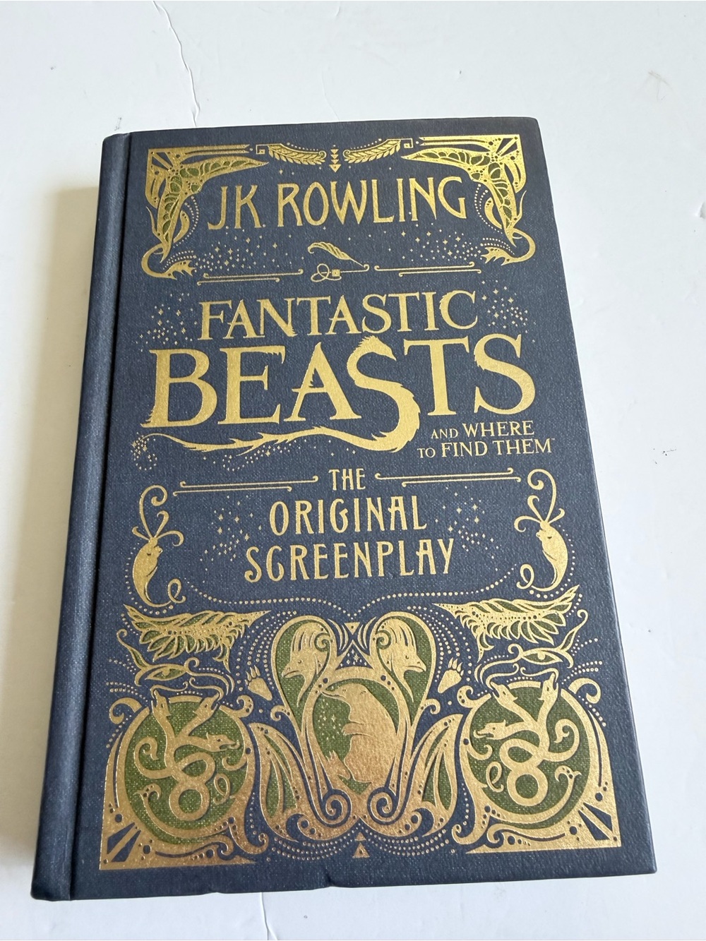 Scholastic Fantastic Beasts Hardcover with Gold Foil Design - Black